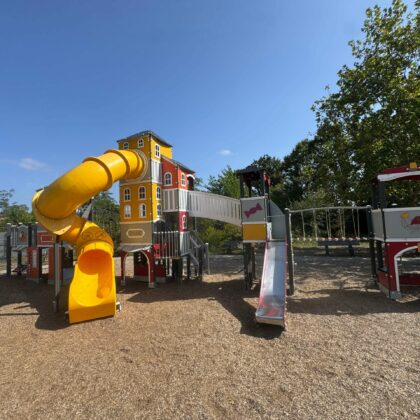 Structure Cityland dans une zone en copeaux